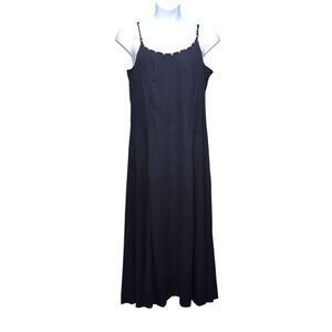 Calypso St. Barth Maxi Dress Womens Size XXL Navy Blue Flowy Linen Blend NEW NWT